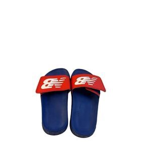 New balance slides kids 1 red blue sandals